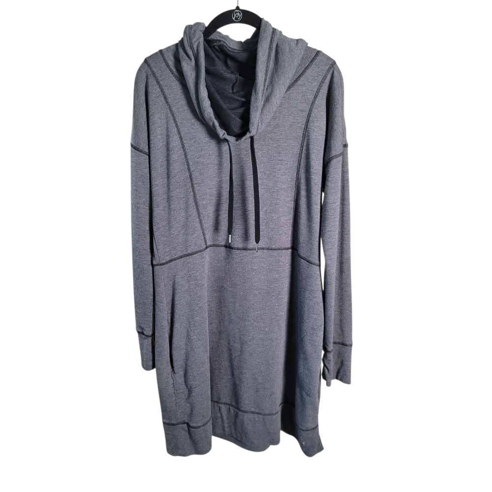 ZeroXposur Grey Drawstring Cozy Cowl Neck Dress/Tunic Size XL